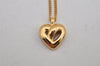 Authentic Christian Dior Gold Tone Chain Pendant Necklace CD 0468K