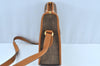 Authentic GUCCI Shoulder Cross Body Bag Purse Canvas Leather Brown 0470H