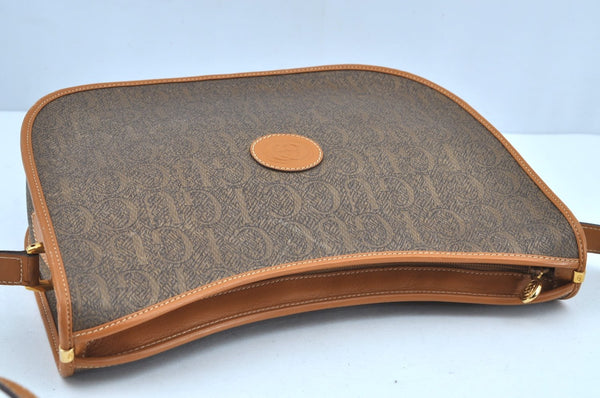 Authentic GUCCI Shoulder Cross Body Bag Purse Canvas Leather Brown 0470H