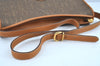 Authentic GUCCI Shoulder Cross Body Bag Purse Canvas Leather Brown 0470H