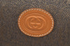 Authentic GUCCI Shoulder Cross Body Bag Purse Canvas Leather Brown 0470H