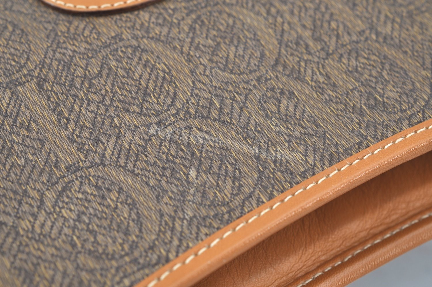 Authentic GUCCI Shoulder Cross Body Bag Purse Canvas Leather Brown 0470H