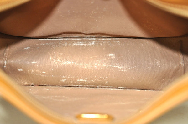 Authentic GUCCI Shoulder Cross Body Bag Purse Canvas Leather Brown 0470H