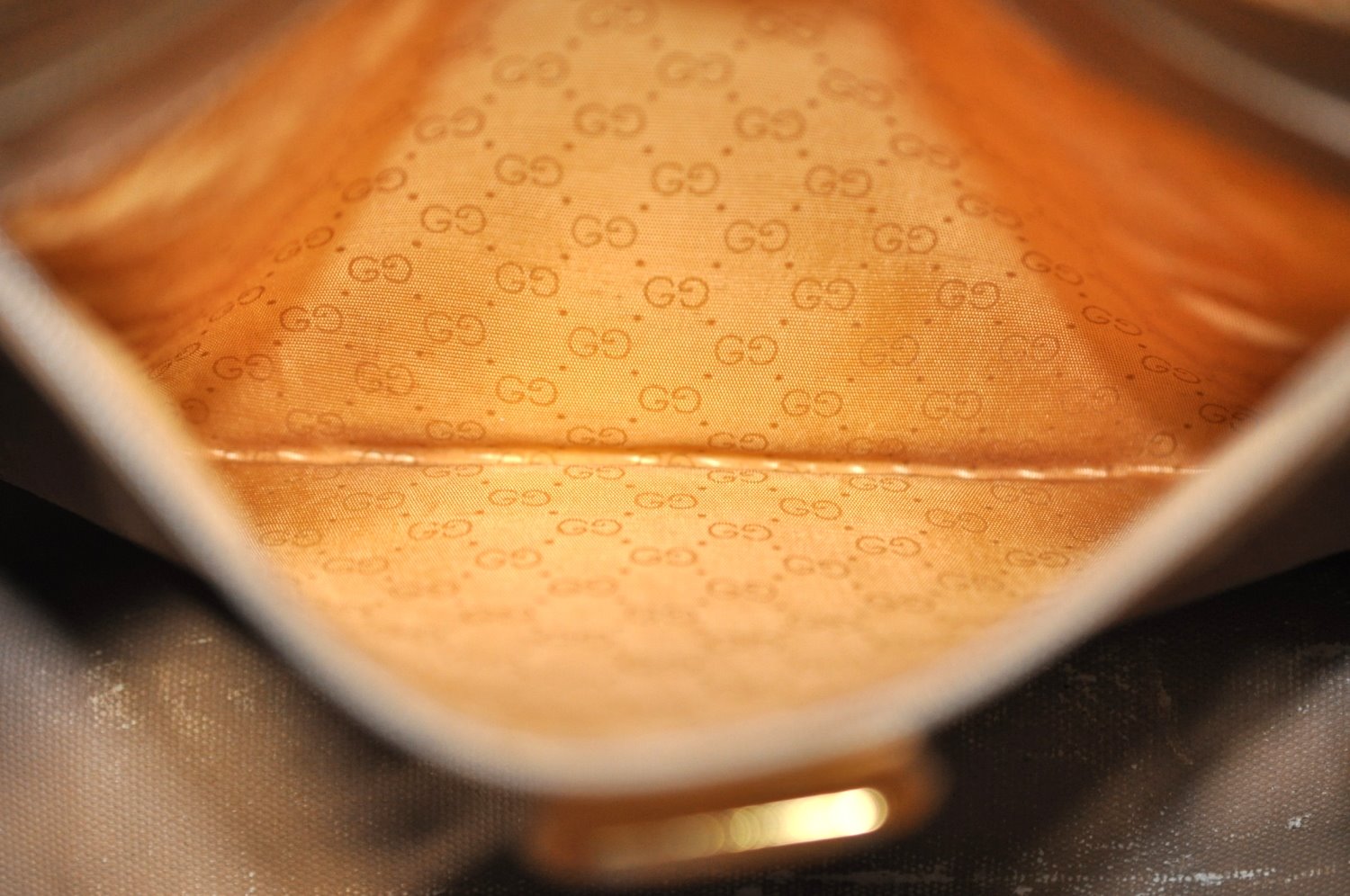 Authentic GUCCI Shoulder Cross Body Bag Purse Canvas Leather Brown 0470H