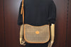Authentic GUCCI Shoulder Cross Body Bag Purse Canvas Leather Brown 0470H
