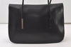 Authentic GUCCI Vintage Shoulder Bag Purse Leather Black 0471J