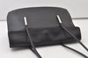 Authentic GUCCI Vintage Shoulder Bag Purse Leather Black 0471J