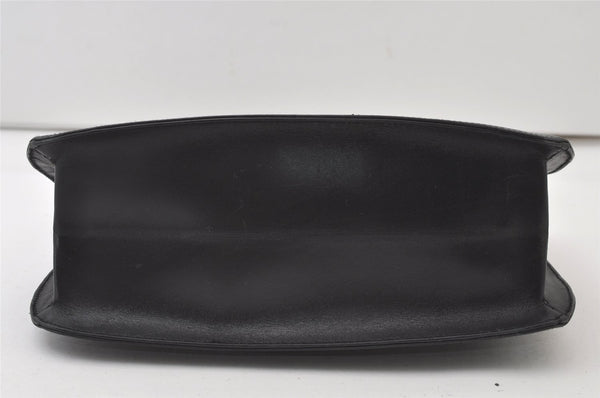 Authentic GUCCI Vintage Shoulder Bag Purse Leather Black 0471J