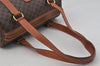 Authentic CELINE Macadam Blason Shoulder Hand Bag PVC Leather Brown 0472J