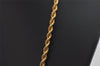 Authentic Christian Dior Gold Tone Chain Pendant Necklace CD 0472K