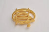 Authentic Christian Dior Vintage Logo Brooch Gold Tone CD 0473K