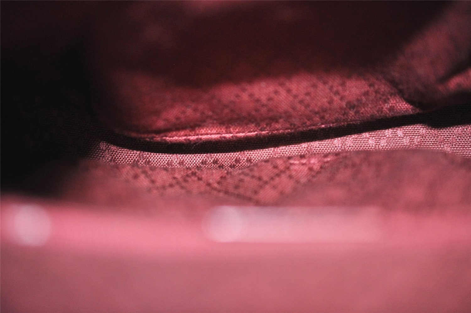 Authentic GUCCI Vintage Bamboo Backpack Purse Enamel Bordeaux 0474J