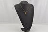 Authentic Christian Dior Gold Tone Chain Pendant Necklace CD 0474K