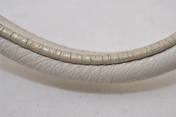 Authentic PRADA Vintage Leather Nappa 2Way Shoulder Tote Bag White 0476J