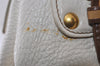 Authentic PRADA Vintage Leather Nappa 2Way Shoulder Tote Bag White 0476J