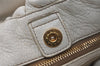 Authentic PRADA Vintage Leather Nappa 2Way Shoulder Tote Bag White 0476J