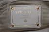 Authentic PRADA Vintage Leather Nappa 2Way Shoulder Tote Bag White 0476J