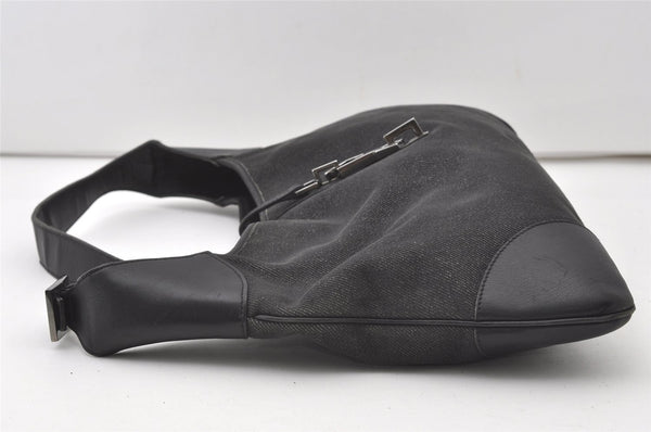 Authentic GUCCI Kandinsky Shoulder Hand Bag Canvas Leather 28629 Black 0477J