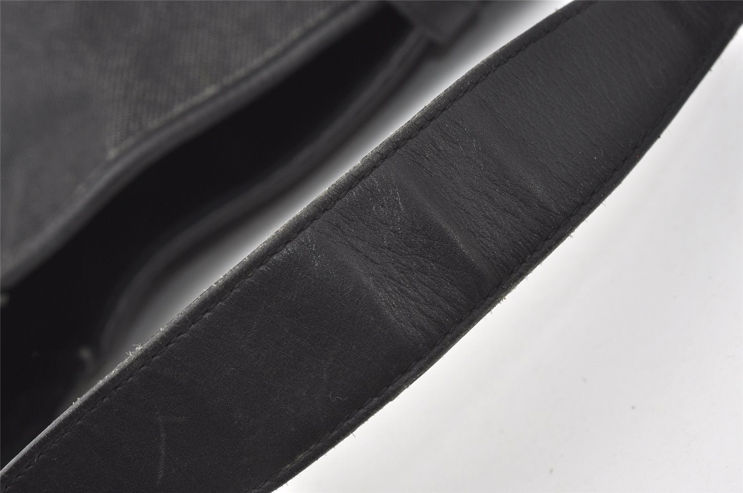 Authentic GUCCI Kandinsky Shoulder Hand Bag Canvas Leather 28629 Black 0477J