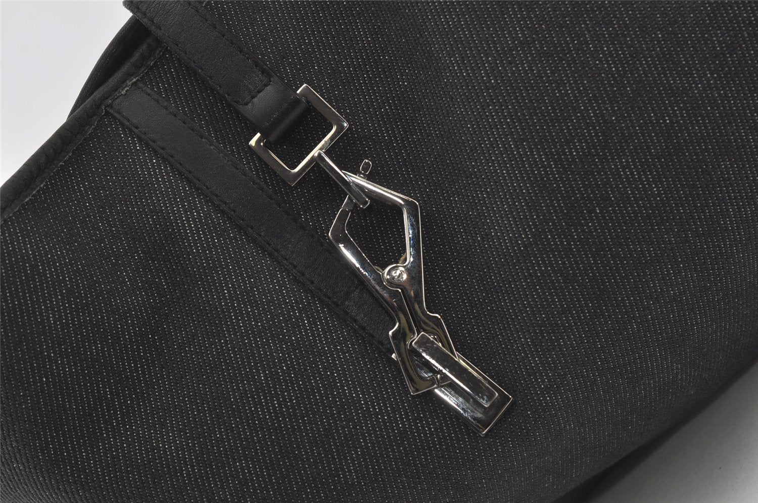 Authentic GUCCI Kandinsky Shoulder Hand Bag Canvas Leather 28629 Black 0477J