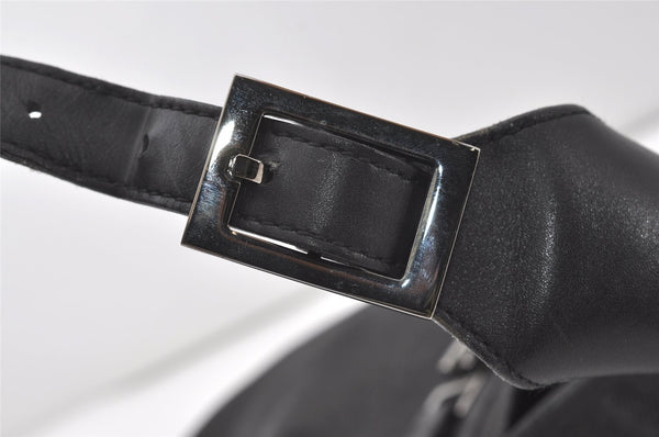 Authentic GUCCI Kandinsky Shoulder Hand Bag Canvas Leather 28629 Black 0477J