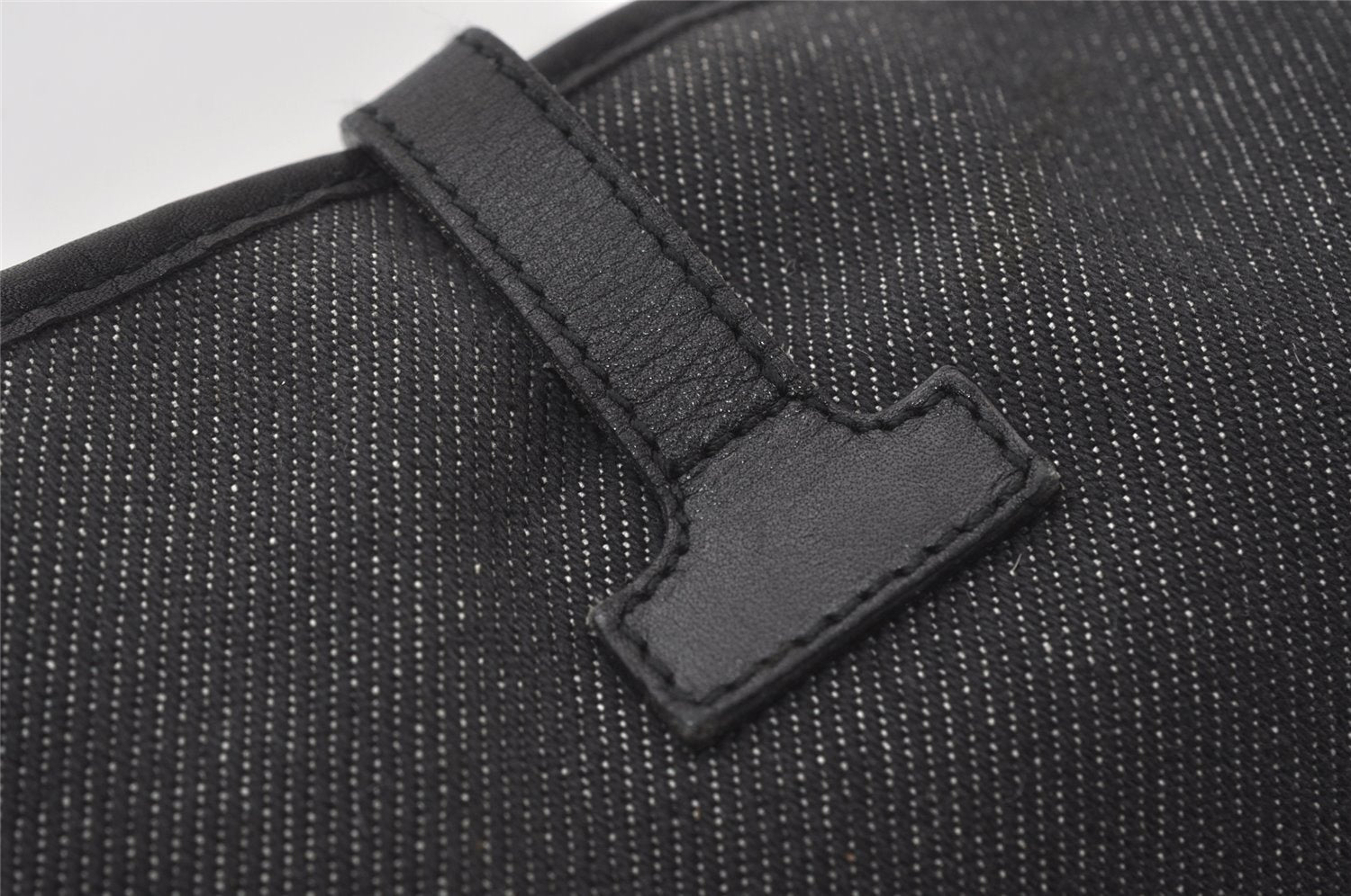 Authentic GUCCI Kandinsky Shoulder Hand Bag Canvas Leather 28629 Black 0477J