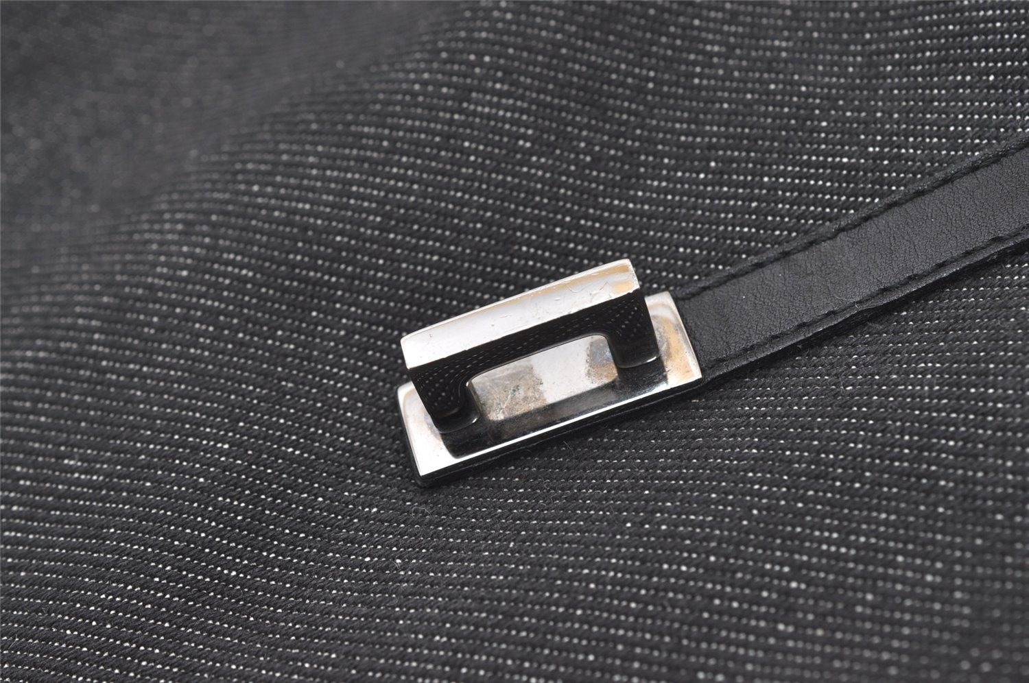 Authentic GUCCI Kandinsky Shoulder Hand Bag Canvas Leather 28629 Black 0477J