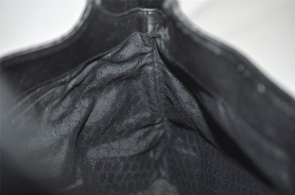 Authentic GUCCI Kandinsky Shoulder Hand Bag Canvas Leather 28629 Black 0477J