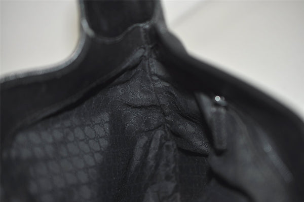 Authentic GUCCI Kandinsky Shoulder Hand Bag Canvas Leather 28629 Black 0477J