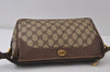 Authentic GUCCI Vintage Shoulder Cross Body Bag Purse GG PVC Leather Brown 0478J