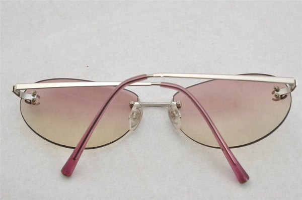 Authentic CHANEL Sunglasses CC Logos CoCo Mark Titanium 4013 Pink Box 0479J