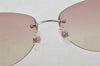 Authentic CHANEL Sunglasses CC Logos CoCo Mark Titanium 4013 Pink Box 0479J