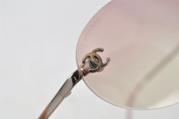 Authentic CHANEL Sunglasses CC Logos CoCo Mark Titanium 4013 Pink Box 0479J