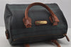 Authentic POLO Ralph Lauren Check PVC Leather 2Way Shoulder Hand Bag Green 0480J