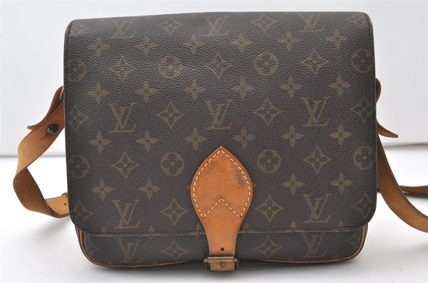 Authentic Louis Vuitton Monogram Cartouchiere GM M51252 Shoulder Cross Bag 0481J