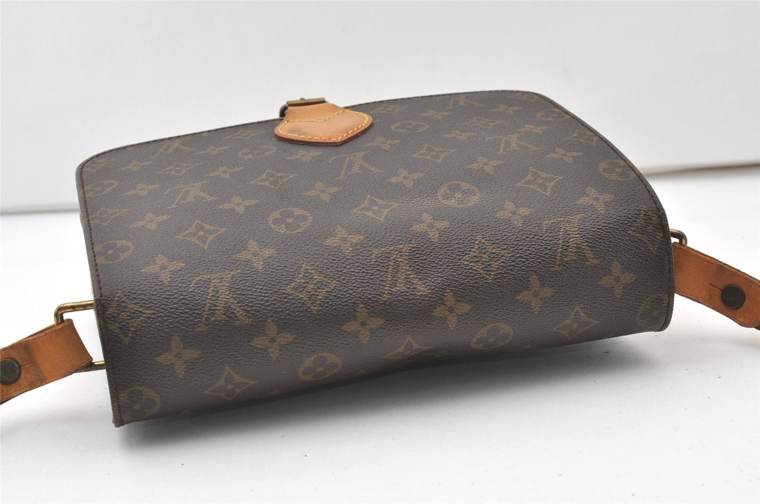Authentic Louis Vuitton Monogram Cartouchiere GM M51252 Shoulder Cross Bag 0481J