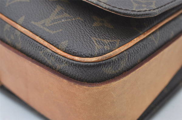 Authentic Louis Vuitton Monogram Cartouchiere GM M51252 Shoulder Cross Bag 0481J