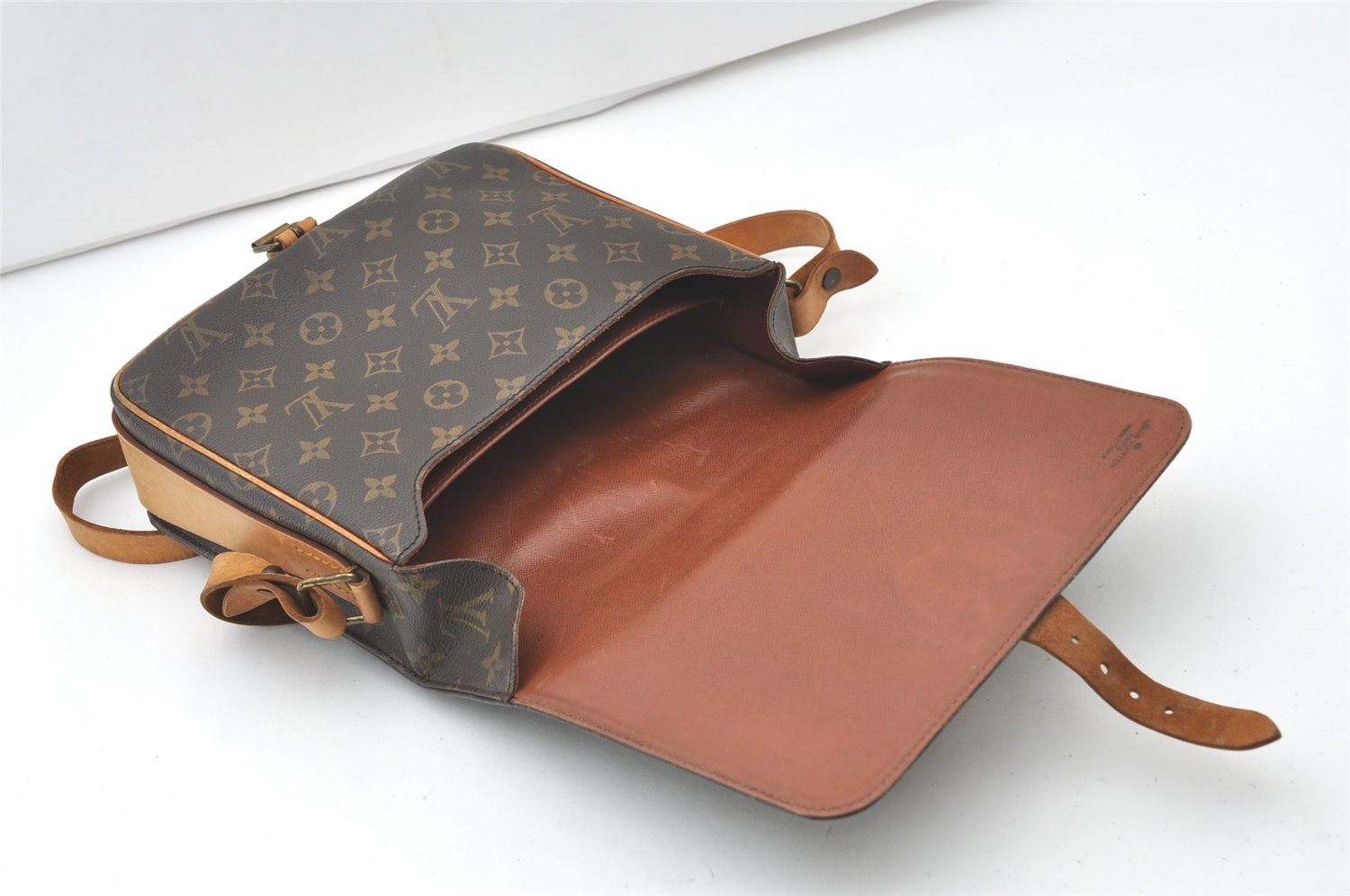 Authentic Louis Vuitton Monogram Cartouchiere GM M51252 Shoulder Cross Bag 0481J