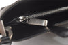 Authentic Salvatore Ferragamo Gancini Canvas Leather 2Way Hand Bag Black 0481K