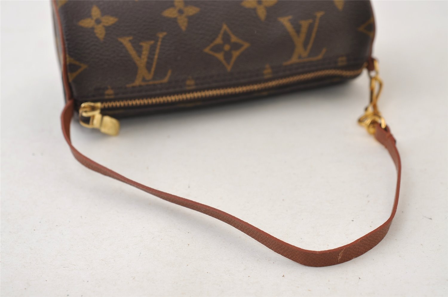 Authentic Louis Vuitton Monogram Papillon Pouch Old Model LV 0482J