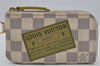 Auth Louis Vuitton Damier Azur Pochette Cles Complice Coin Purse N63085 LV 0483J