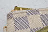 Auth Louis Vuitton Damier Azur Pochette Cles Complice Coin Purse N63085 LV 0483J