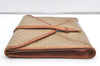 Authentic CELINE Macadam Blason Pattern Clutch Bag PVC Leather Beige Junk 0483K
