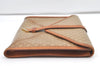 Authentic CELINE Macadam Blason Pattern Clutch Bag PVC Leather Beige Junk 0483K