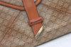 Authentic CELINE Macadam Blason Pattern Clutch Bag PVC Leather Beige Junk 0483K