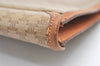 Authentic CELINE Macadam Blason Pattern Clutch Bag PVC Leather Beige Junk 0483K