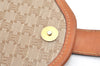 Authentic CELINE Macadam Blason Pattern Clutch Bag PVC Leather Beige Junk 0483K