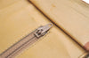 Authentic CELINE Macadam Blason Pattern Clutch Bag PVC Leather Beige Junk 0483K