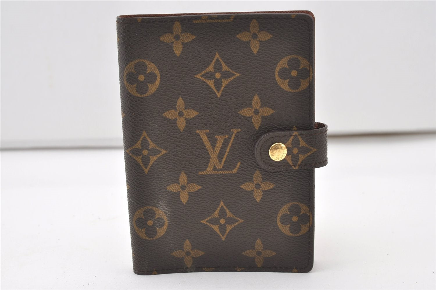Authentic Louis Vuitton Monogram Agenda PM Notebook Cover R20005 LV 0484J