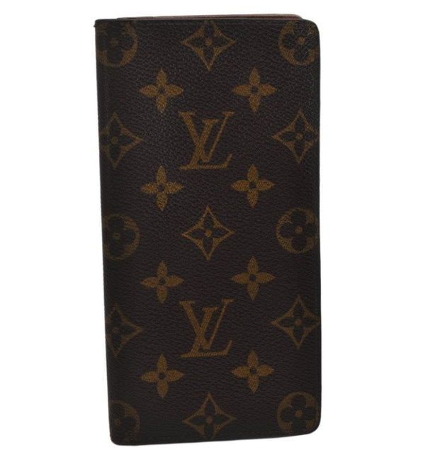 Authentic Louis Vuitton Monogram Porte Cartes Credit Yen Wallet M60825 LV 0484K